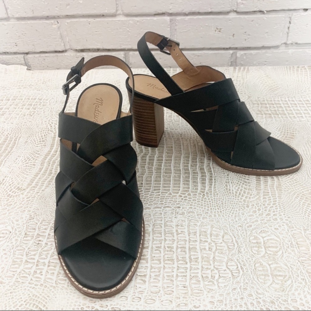 Madewell Women’s Black‎ Cindy Sandal